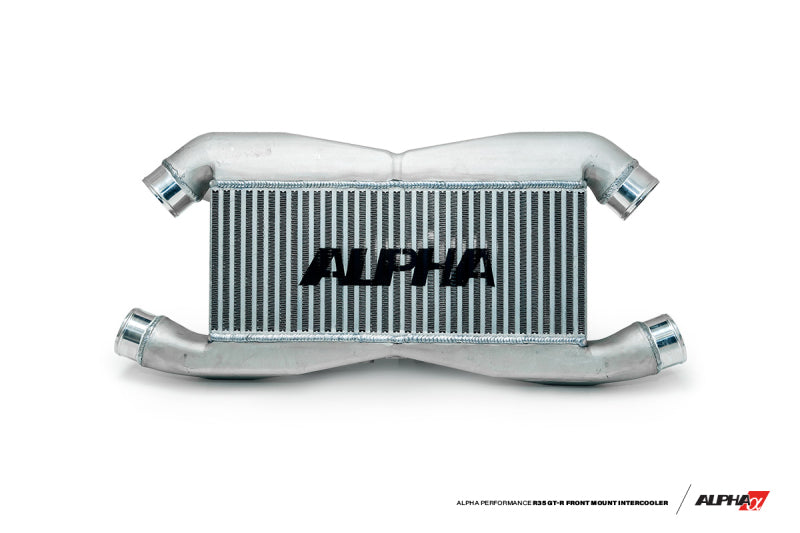 AMS Performance 2009+ Nissan R35 GT-R FMIC Kit w/ Logo - Alpha Intercooler Pipe Kit Compatible