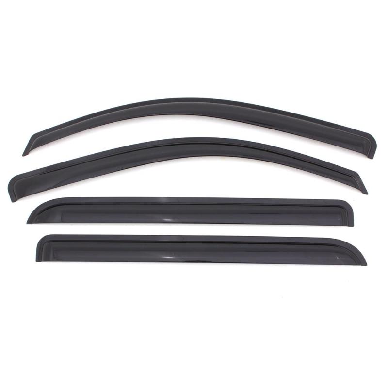 AVS 09-18 Ford Fiesta (Sedan & Hatch) Ventvisor Outside Mount Window Deflectors 4pc - Smoke