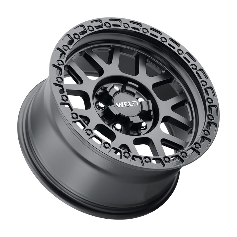 Weld Off-Road W104 17X9.0 Cinch 5X114.3 5X127 ET00 BS5.00 Satin Black Gloss Black 78.1