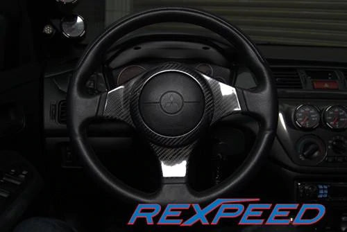 Rexpeed CT9A Dry Carbon Steering Wheel Cover | Mitsubishi Evo 7/8/9