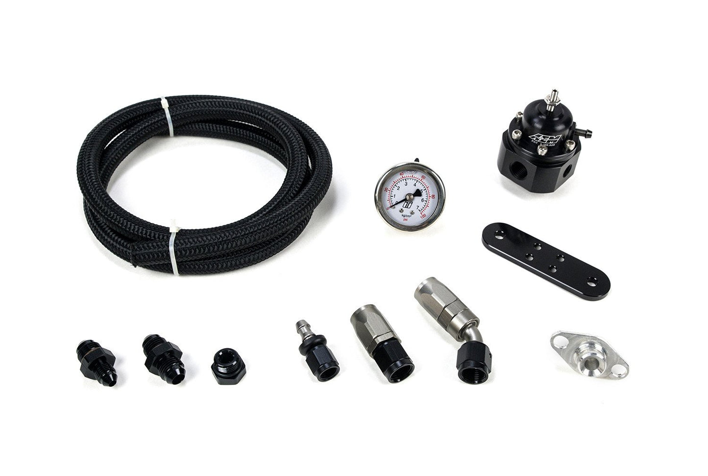 MAP AFPR Install Kit with AEM Regulator | 2003-2007 Mitsubishi Evo 8/9 (EVO-AFPR-AEM)