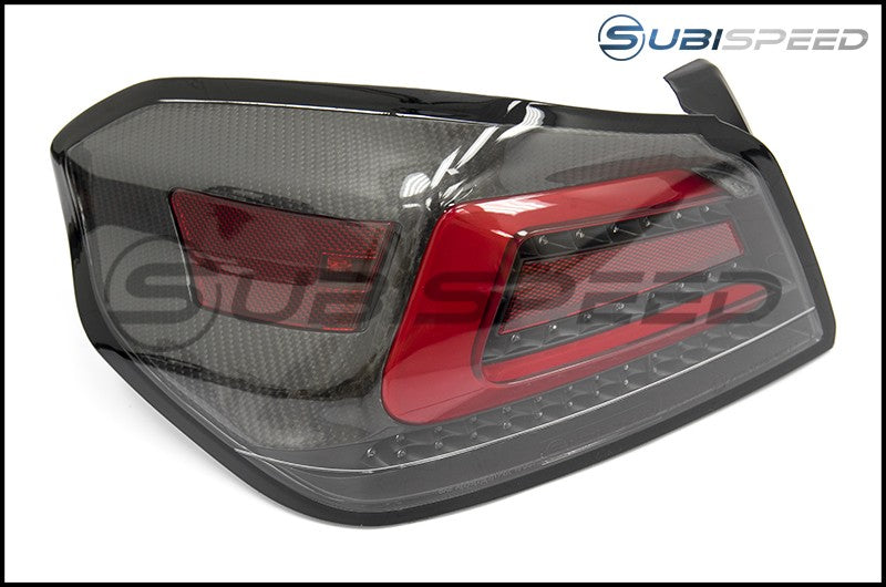 SubiSpeed USDM TR Style Sequential Tail Lights Carbon Fiber - Subaru WRX / STI 2015 - 2020